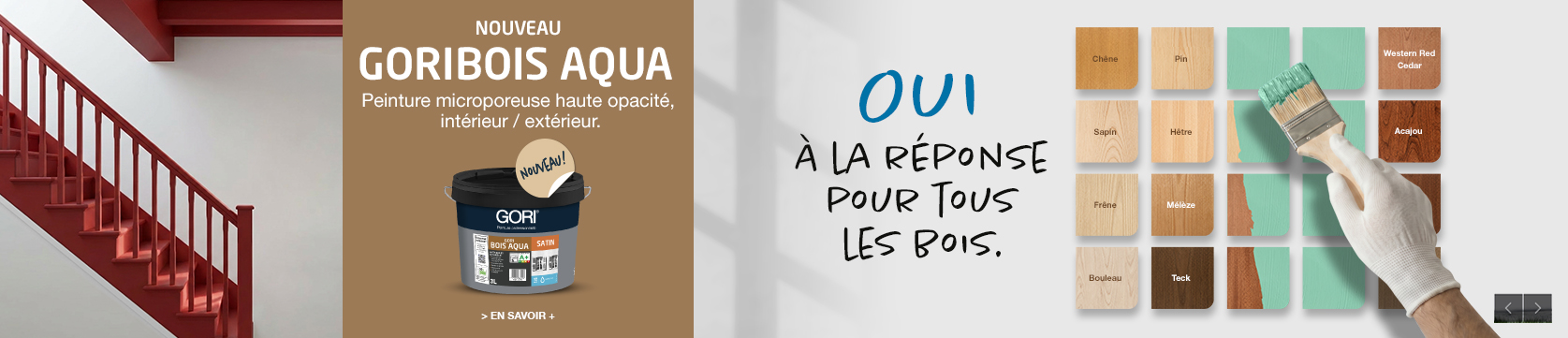 Nouvelle gamme GORI BOIS AQUA